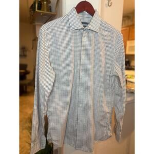 John Varvatos Men's Classif Fit Button Down Long Sleeve Dress Shirt Size 34/35